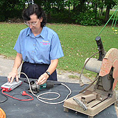 Charmaine testing equipment